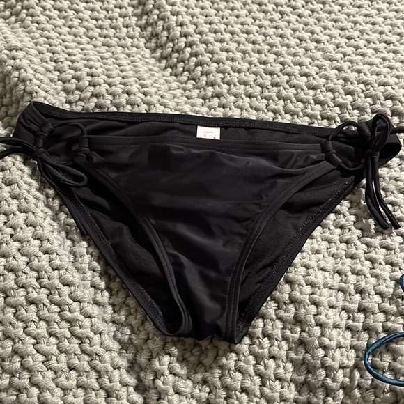 Arizona Jean Co.. black tie bathing suit bottoms - Picture 1 of 2
